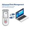 EC meter with PC software for advanced data transfer, enabling 3000-group measurement storage