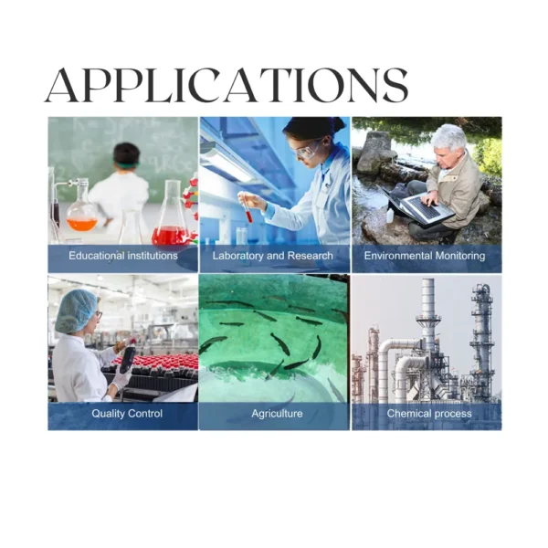 Applications of benchtop EC meter in laboratory, environmental monitoring, agriculture, and chemical process industrie