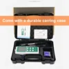 Complete portable DO meter kit with durable carrying case, sensor, batteries