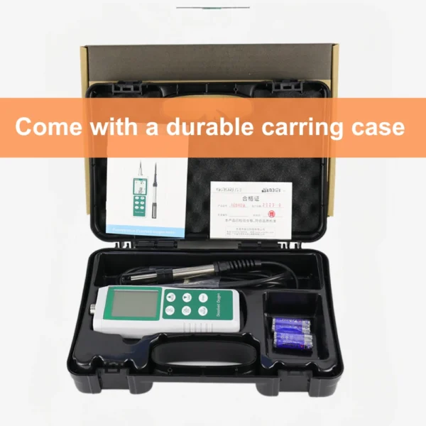 Complete portable DO meter kit with durable carrying case, sensor, batteries