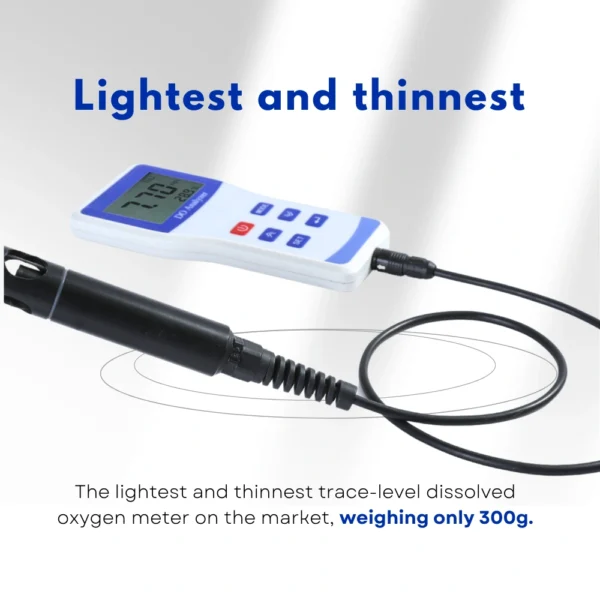 Lightweight trace dissolved oxygen meter L111D05, weighs only 300g for easy handling