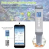Bluetooth water quality meter syncs pH, EC, and TDS data with mobile app