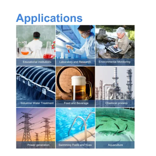L111M05 water conductivity meter used in lab, aquaculture, and industrial applications