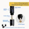 Polarographic DO sensor with replaceable membrane and built-in temp and salinity sensor for L111M06 DO meter