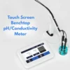 L111M08 touchscreen benchtop pH conductivity meter with dual-channel pH and EC display