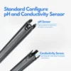 High-precision pH and conductivity sensors included with L111M08 benchtop pH conductivity meter