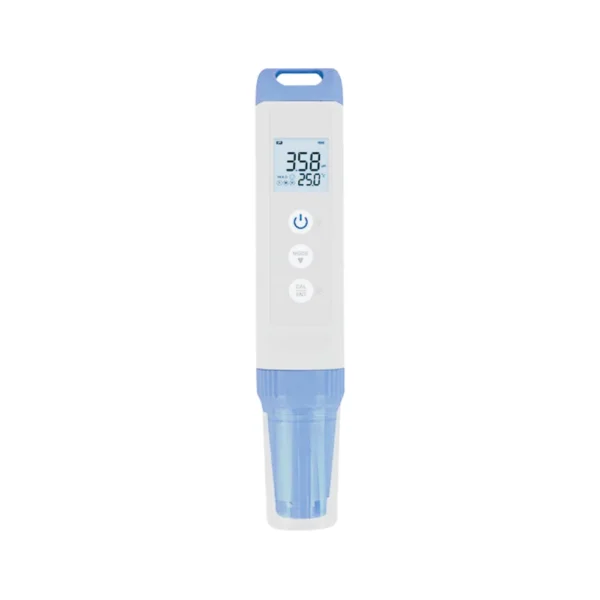Pocket digital pH meter with LCD display, auto calibration and replaceable sensor