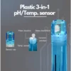 Plastic 3-in-1 pH and temperature sensor