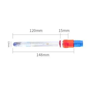 Dimensions for Industrial pH Sensor LS805P for High-Temp Pure Water